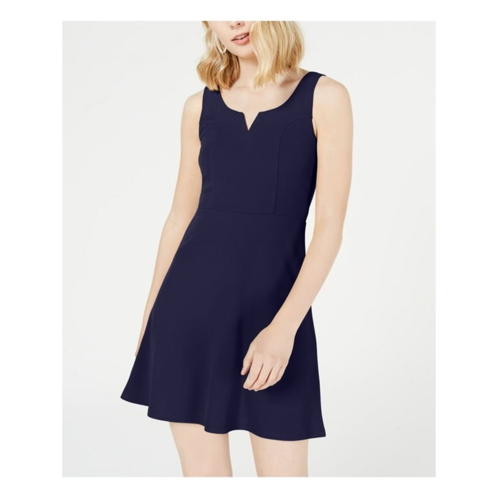 Planet gold navy blue dress casual
